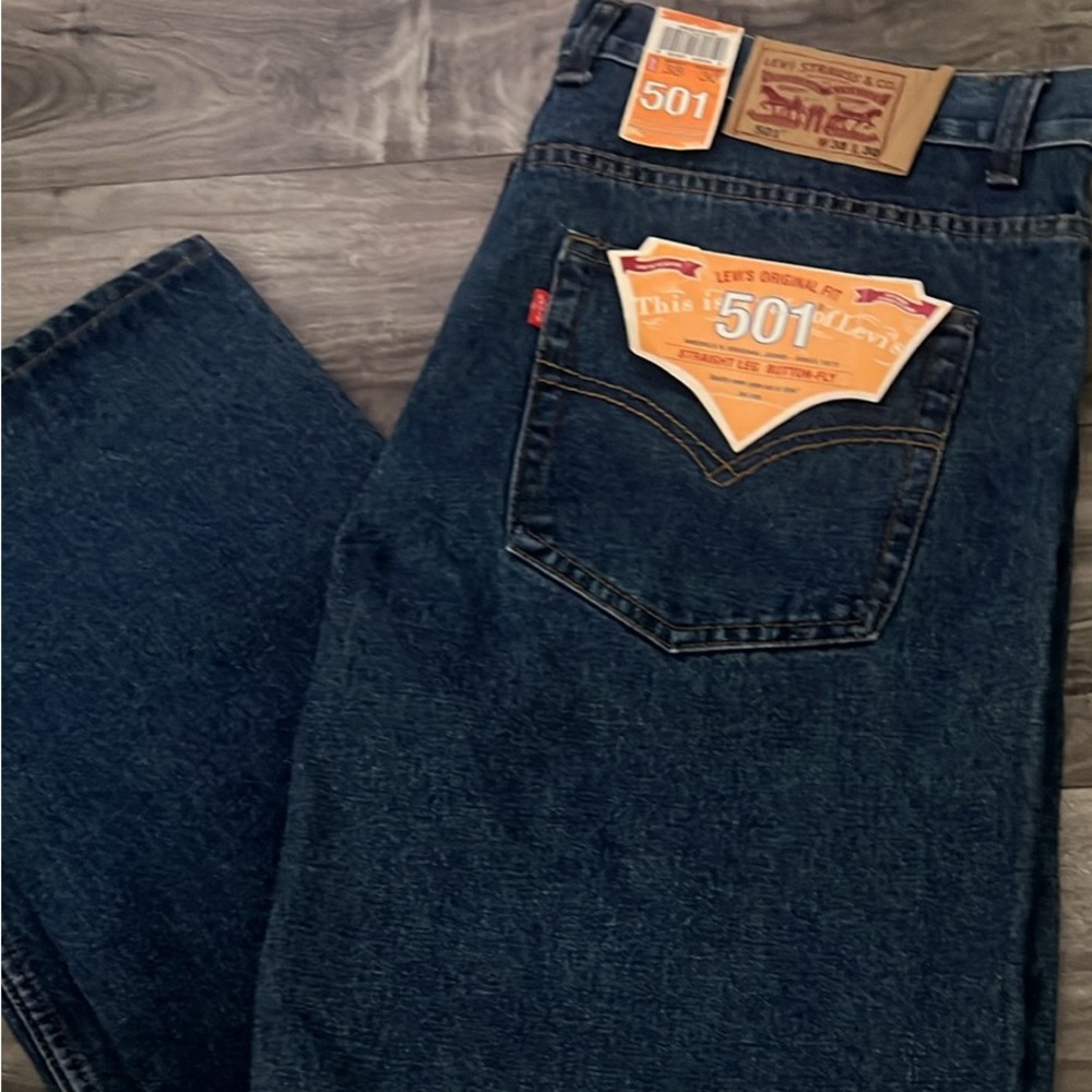 Levi's Men's Dark Blue Straight Jeans